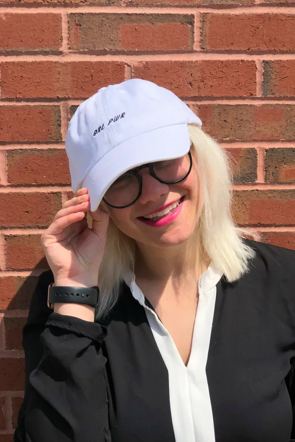 GRL PWR Baseball Cap - White