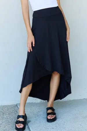 Hazel Blues® |  Ninexis First Choice High Waisted Flare Maxi Skirt in Black