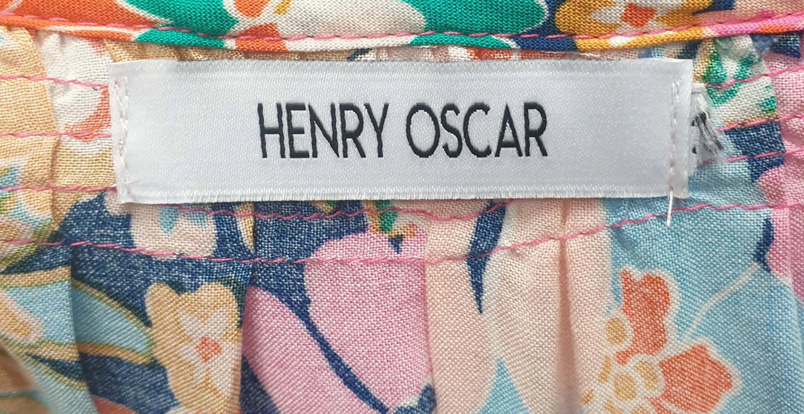 Henry Oscar floral print long sleeve top fits size 20-22