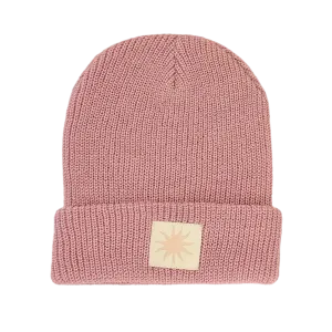 Here Comes the Sun Beanie - Rosewood