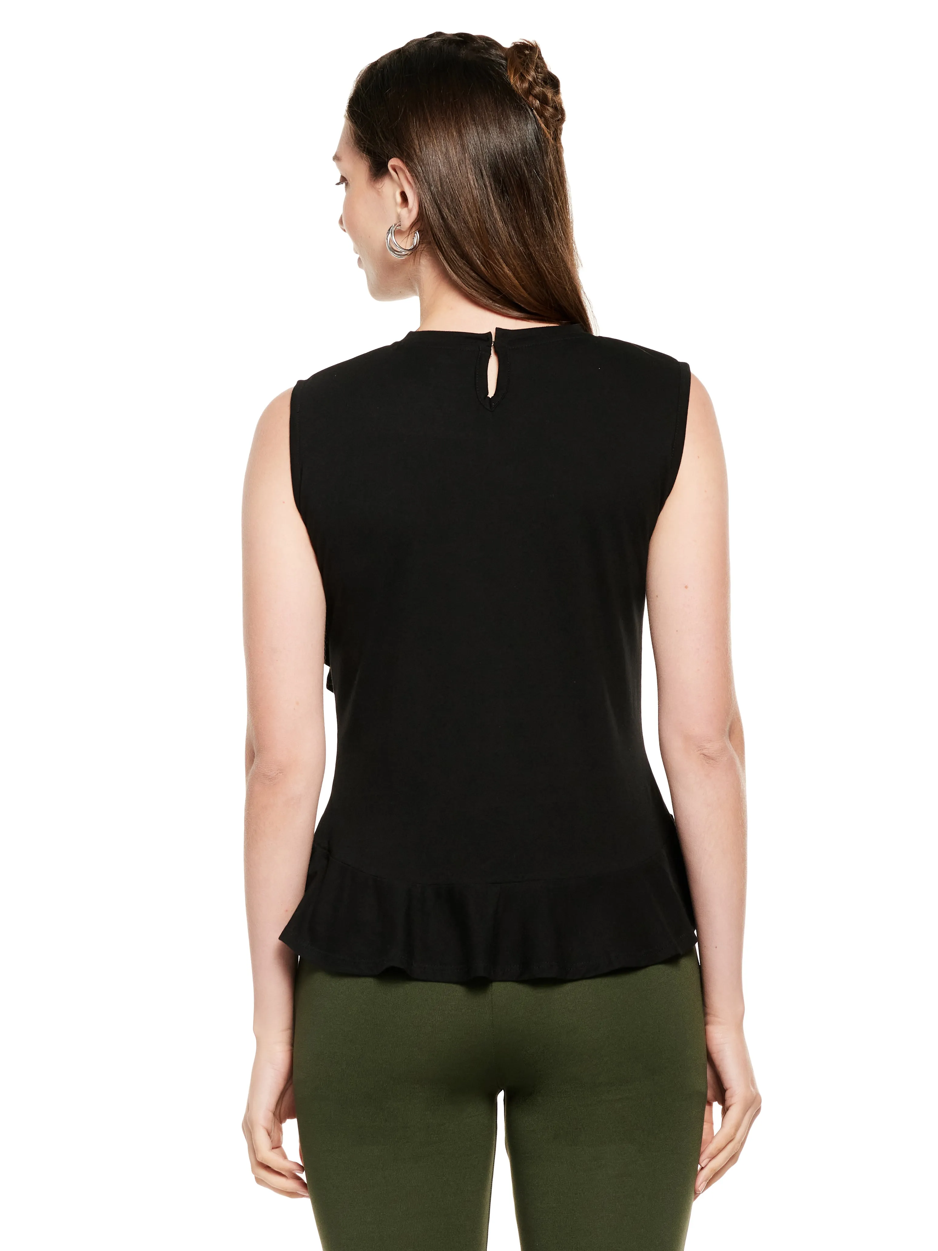 Hi Low Layered Ruffled Top
