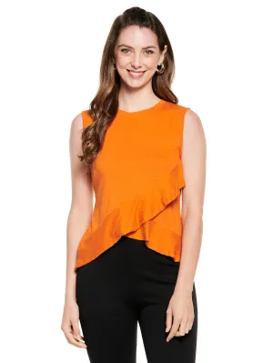 Hi Low Layered Ruffled Top