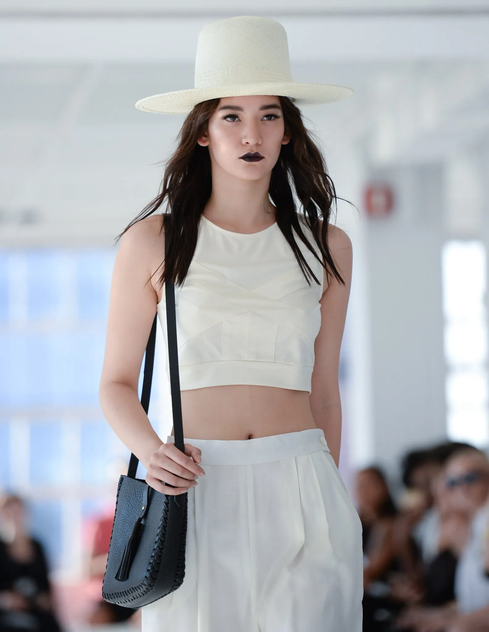 'High Noon' Cross Top and Pleated Pants