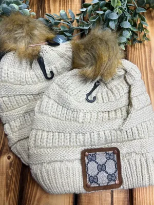 Higher Standards Pom Beanie - Cream