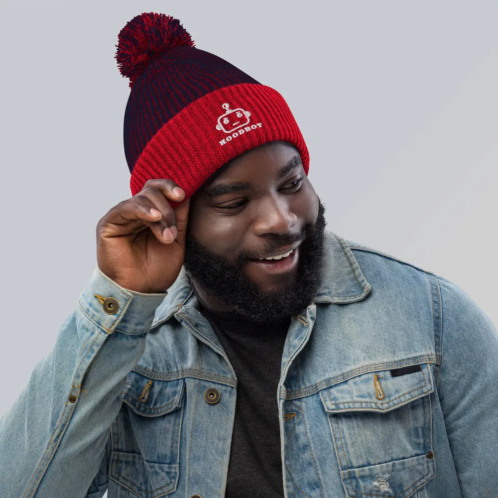 HOODBOT Pom-Pom Beanie