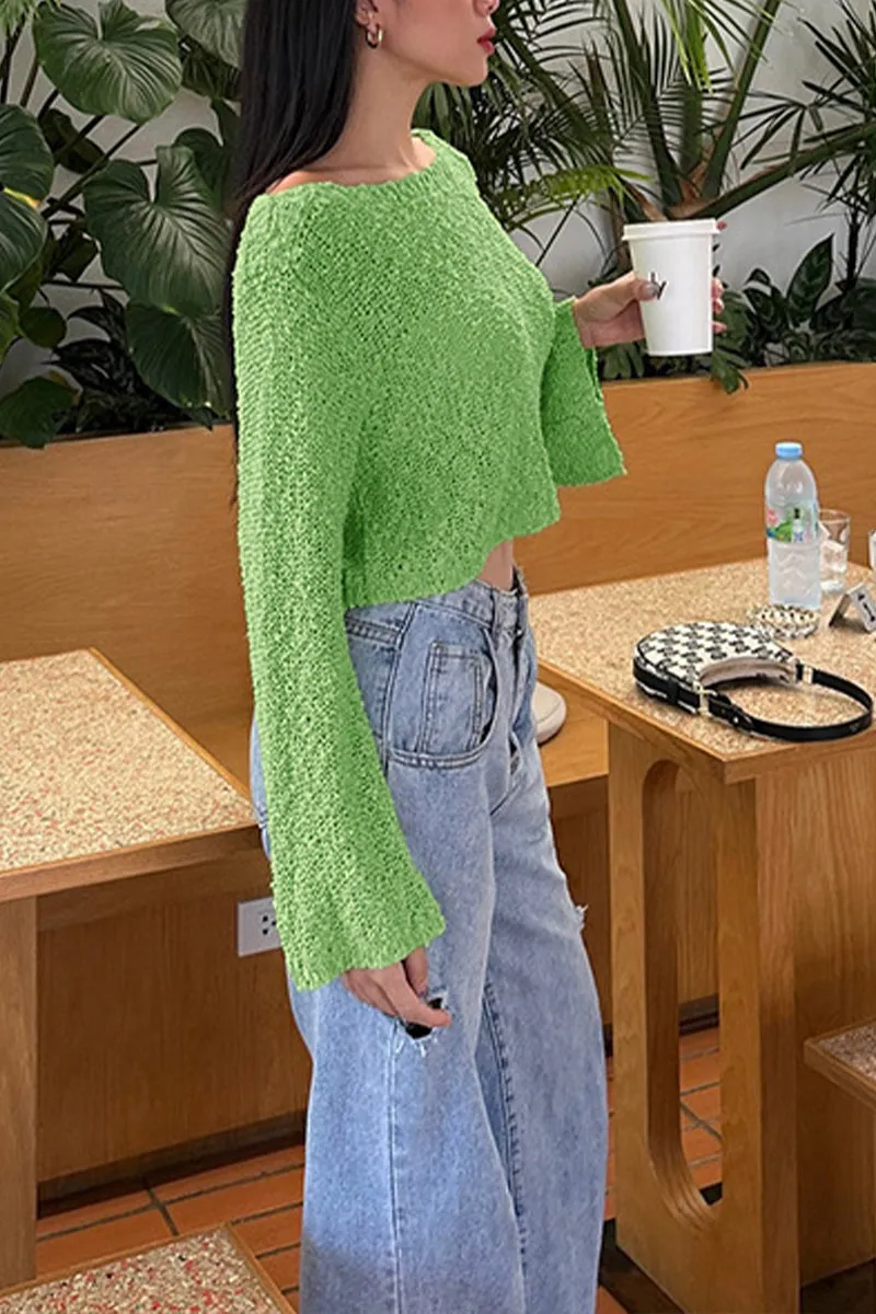 HTR1093 Asymmetrical Knit Top