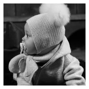 HUTTEliHUT Baby's Hat Bolivian Alpaca Wool in Off white/Whites