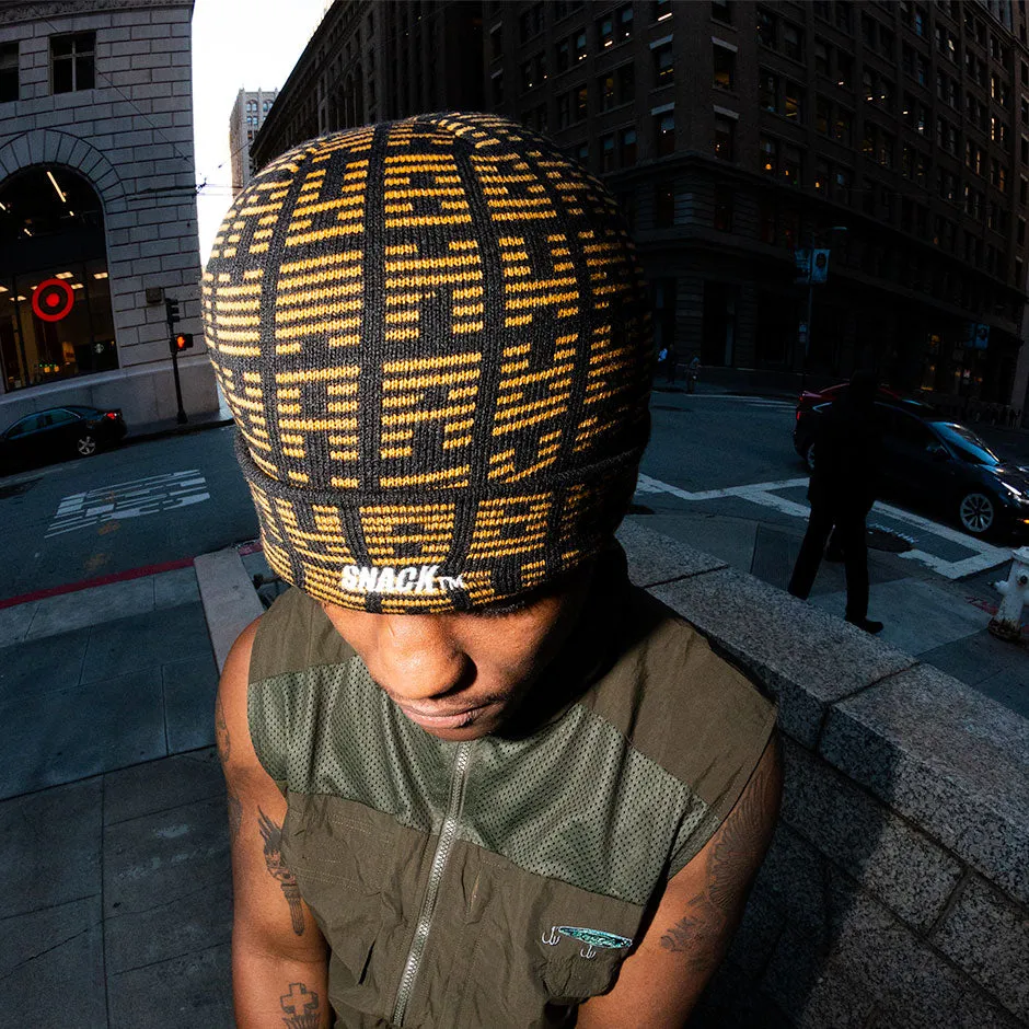 I CHING BEANIE - BLACK/GOLD