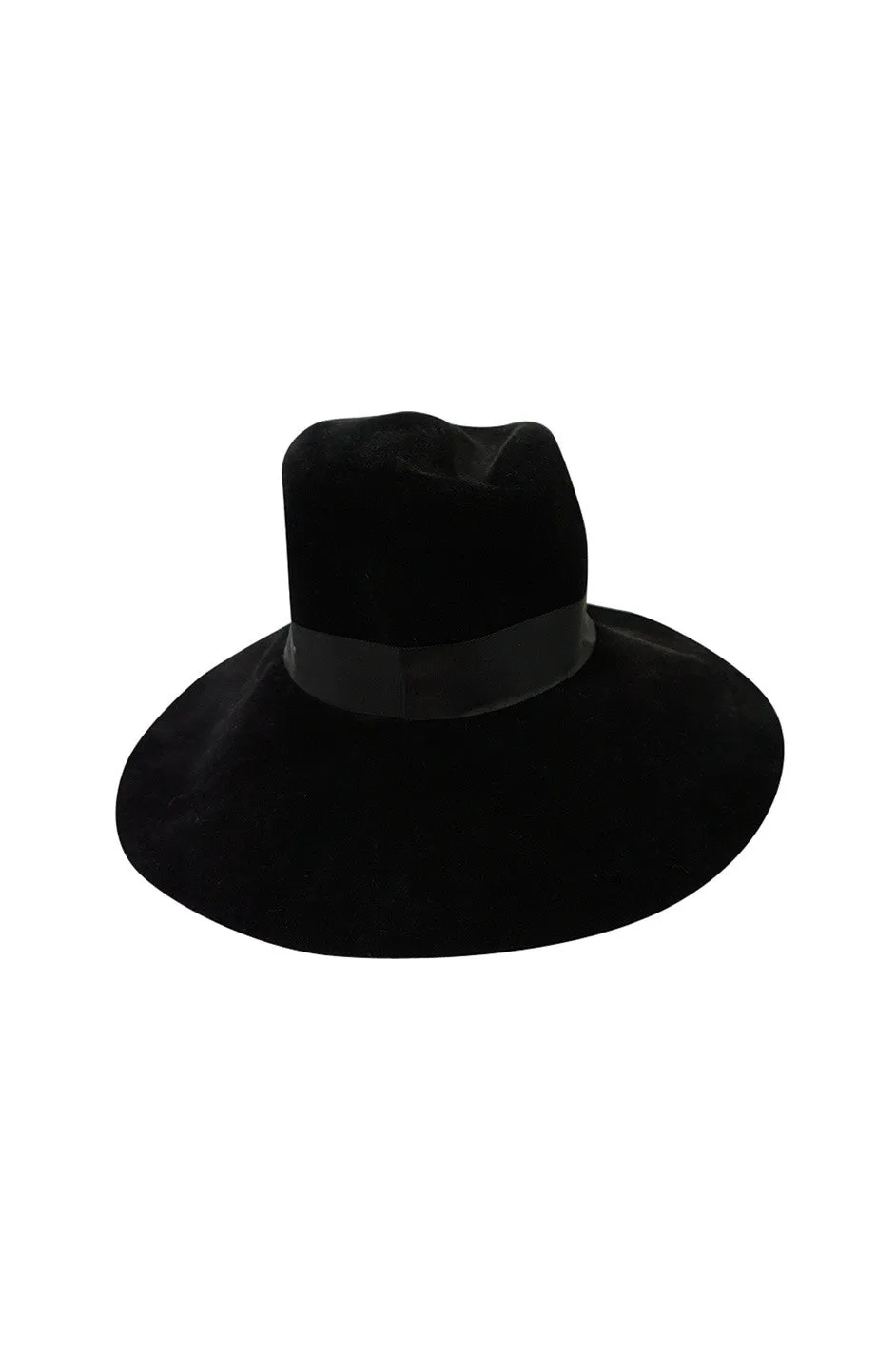 Iconic 1970s Yves Saint Laurent Wide Brim Hat