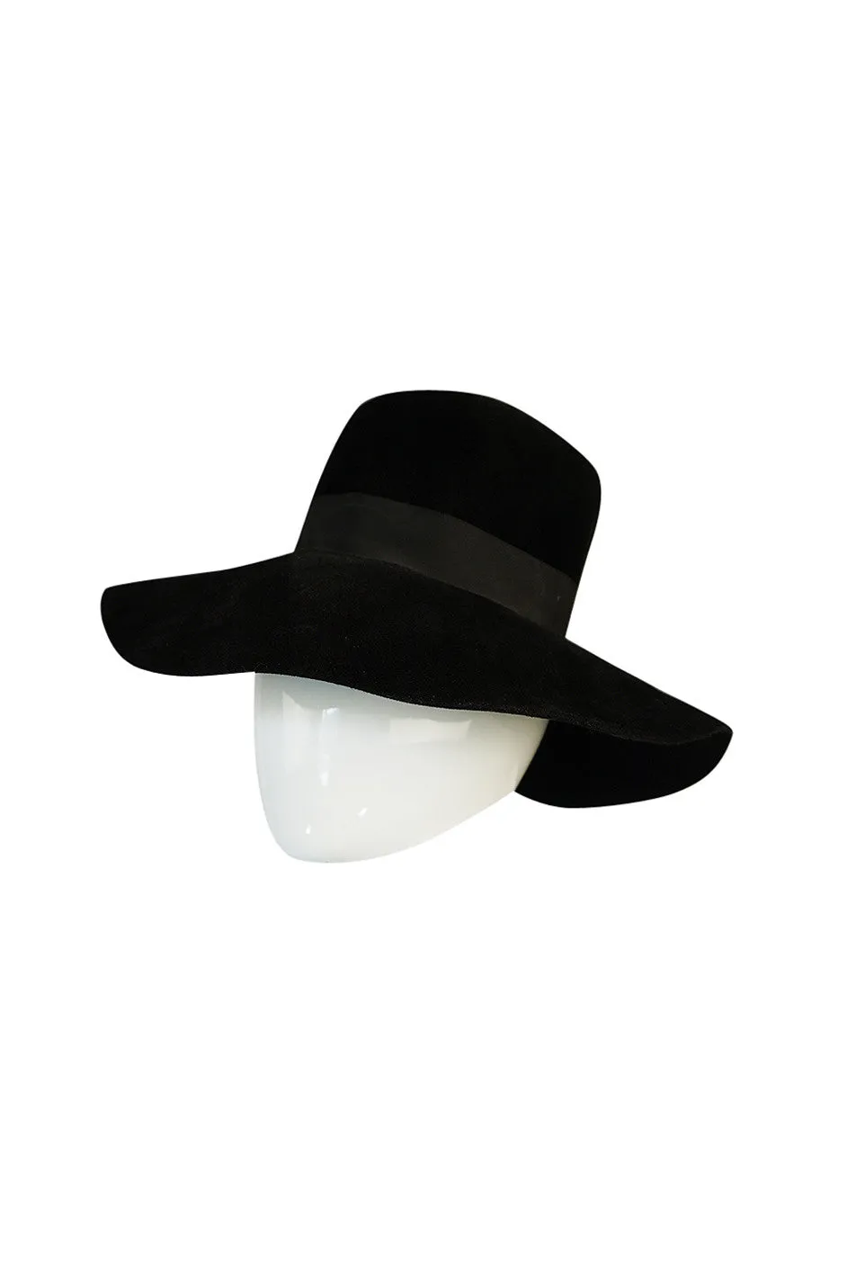 Iconic 1970s Yves Saint Laurent Wide Brim Hat