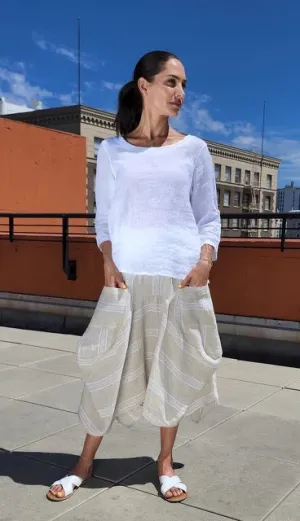 INIZIO Italy Magic Stripe Skirt