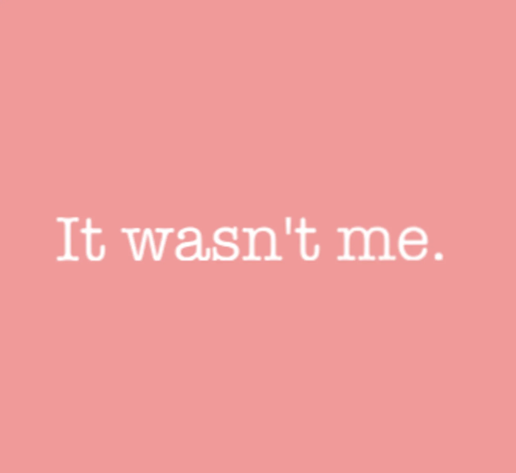 It Wasn't Me Pink Beanie Cuffed Winter Hat