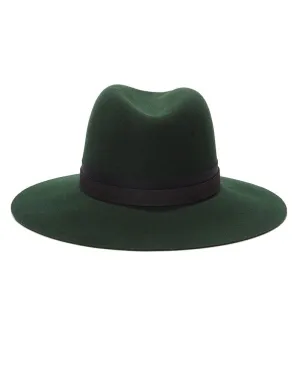 Janessa Leone Linda Hat in Deep Green