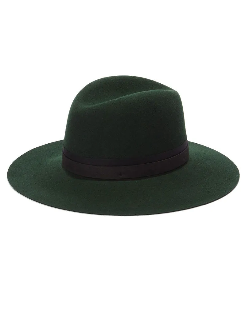 Janessa Leone Linda Hat in Deep Green