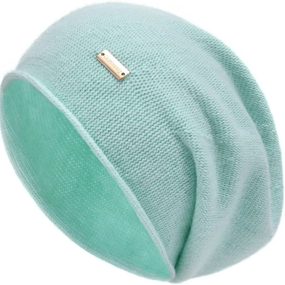 jaxmonoy Cashmere Slouchy Knit Beanie Hat for Women Winter Soft Warm Ladies Wool Knitted Skull Beanies Cap | Multiple Colors