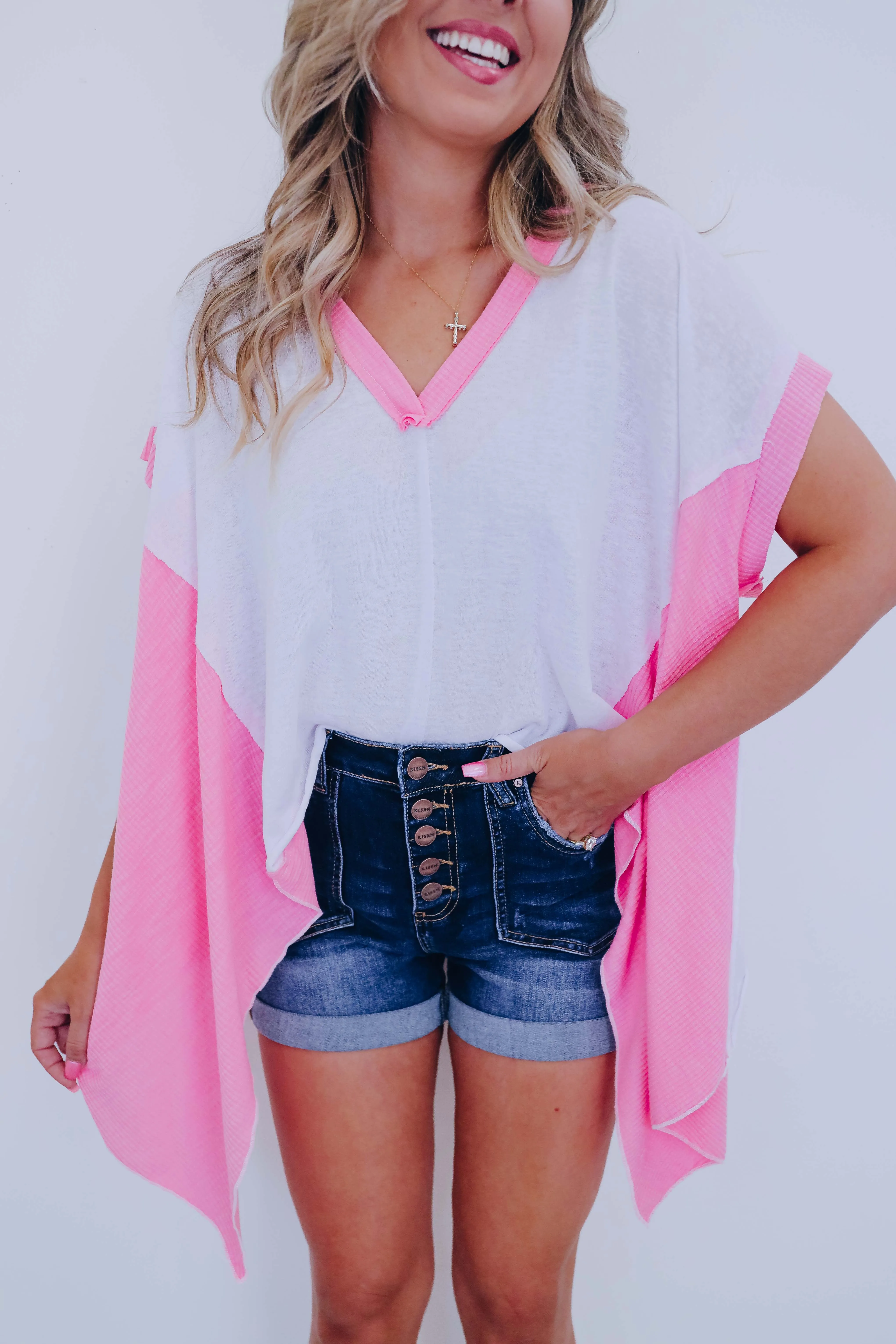 Katie Cropped Asymmetrical Hem Top By POL - 4 Colors