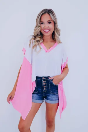 Katie Cropped Asymmetrical Hem Top By POL - 4 Colors