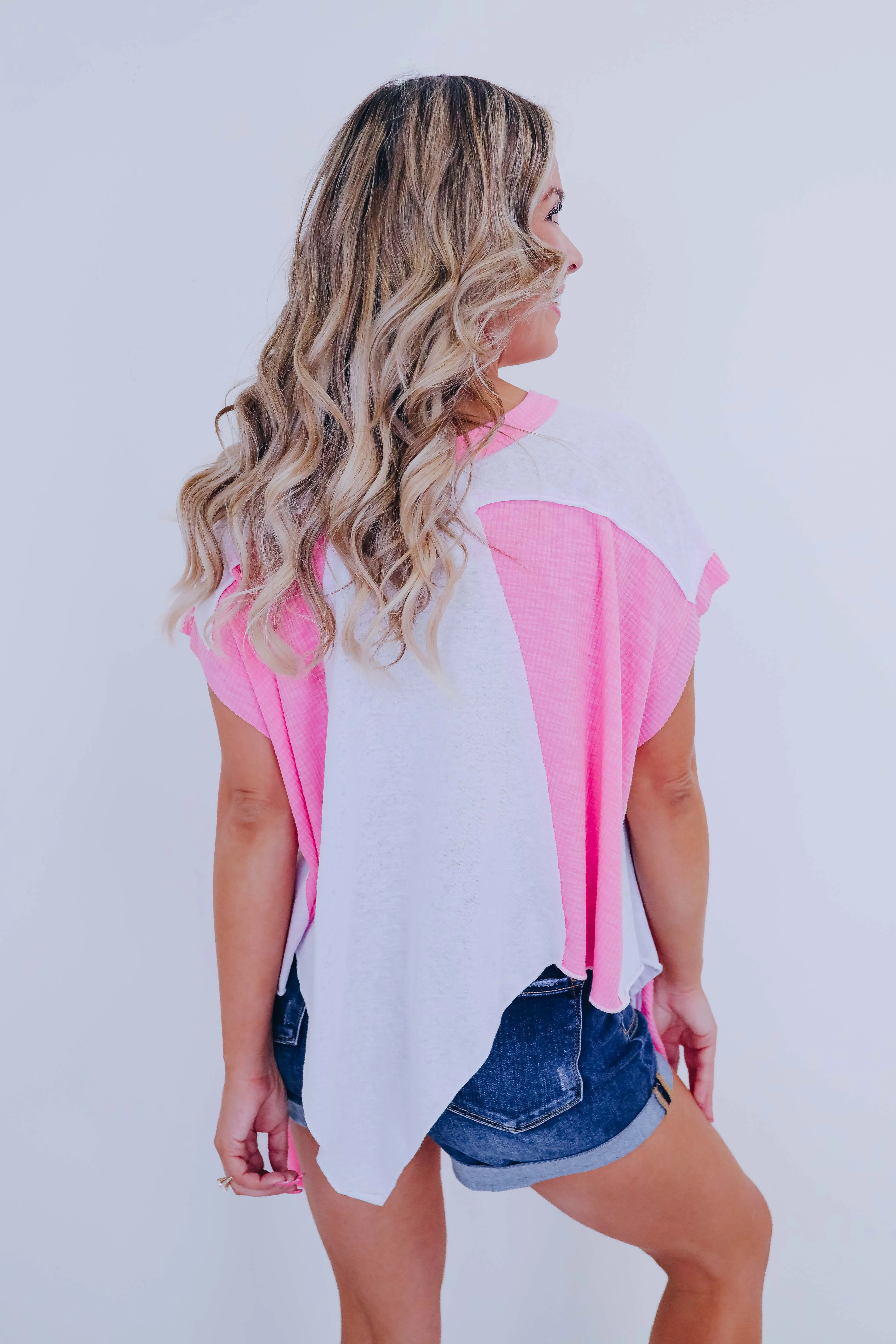 Katie Cropped Asymmetrical Hem Top By POL - 4 Colors