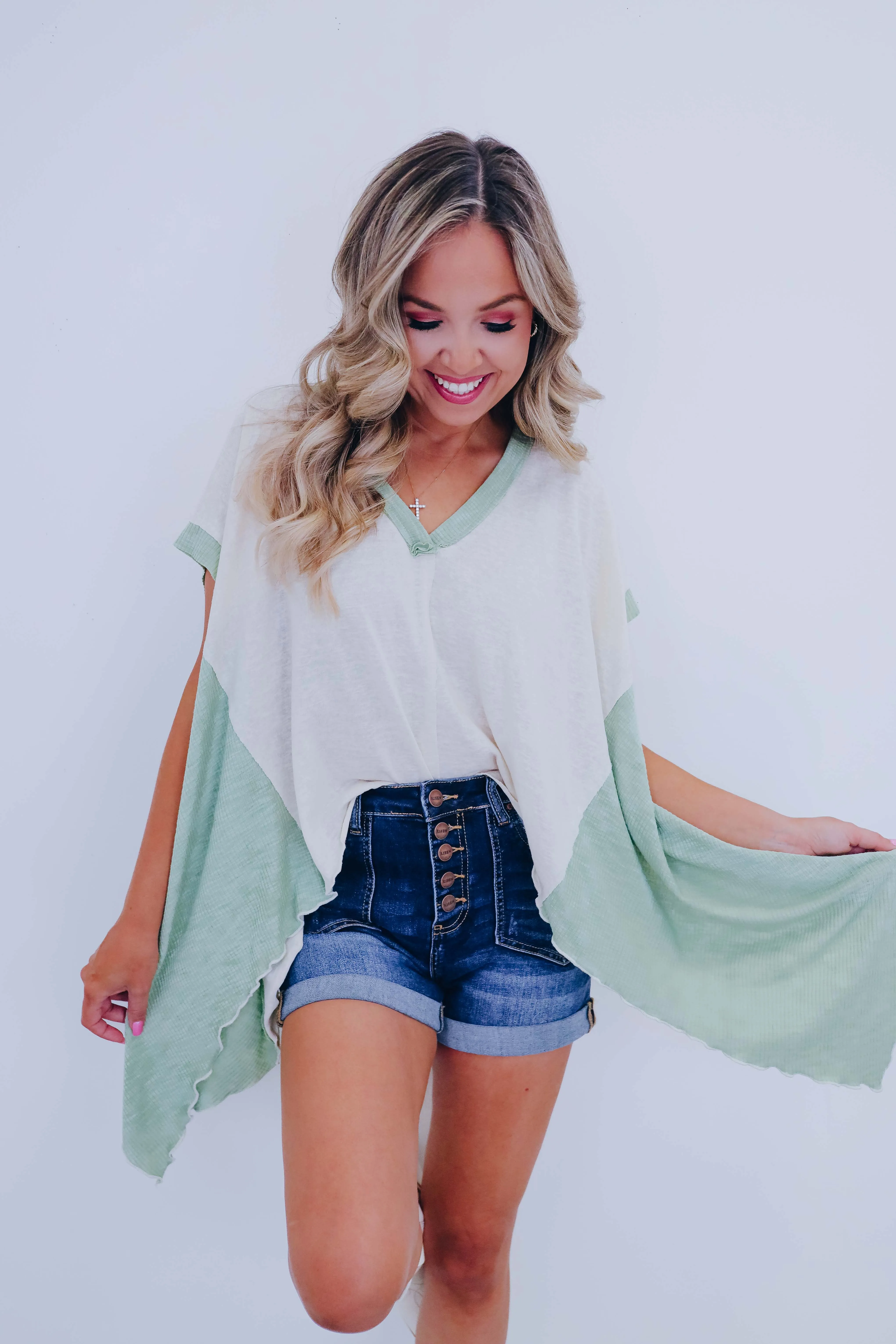 Katie Cropped Asymmetrical Hem Top By POL - 4 Colors