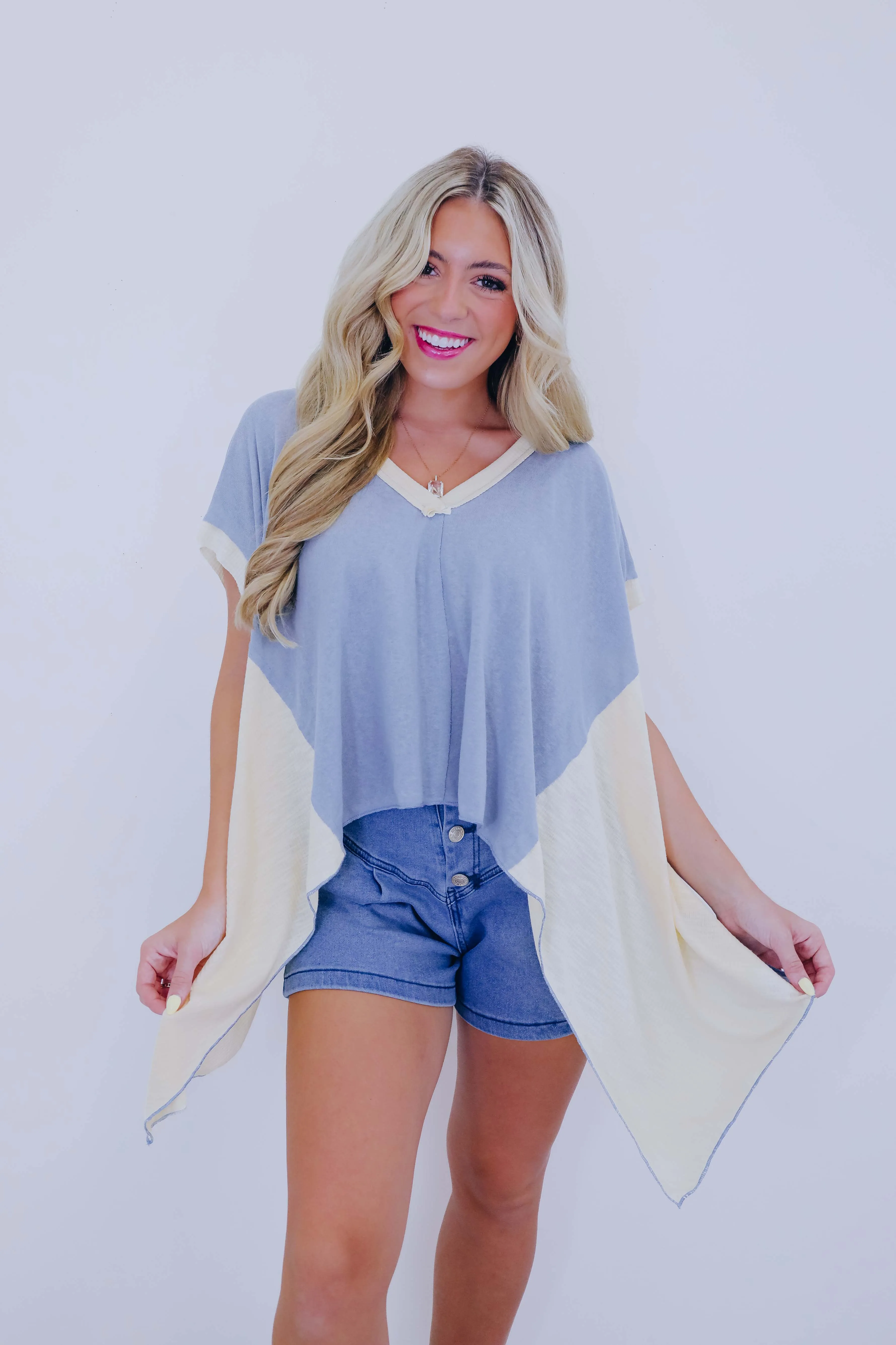 Katie Cropped Asymmetrical Hem Top By POL - 4 Colors