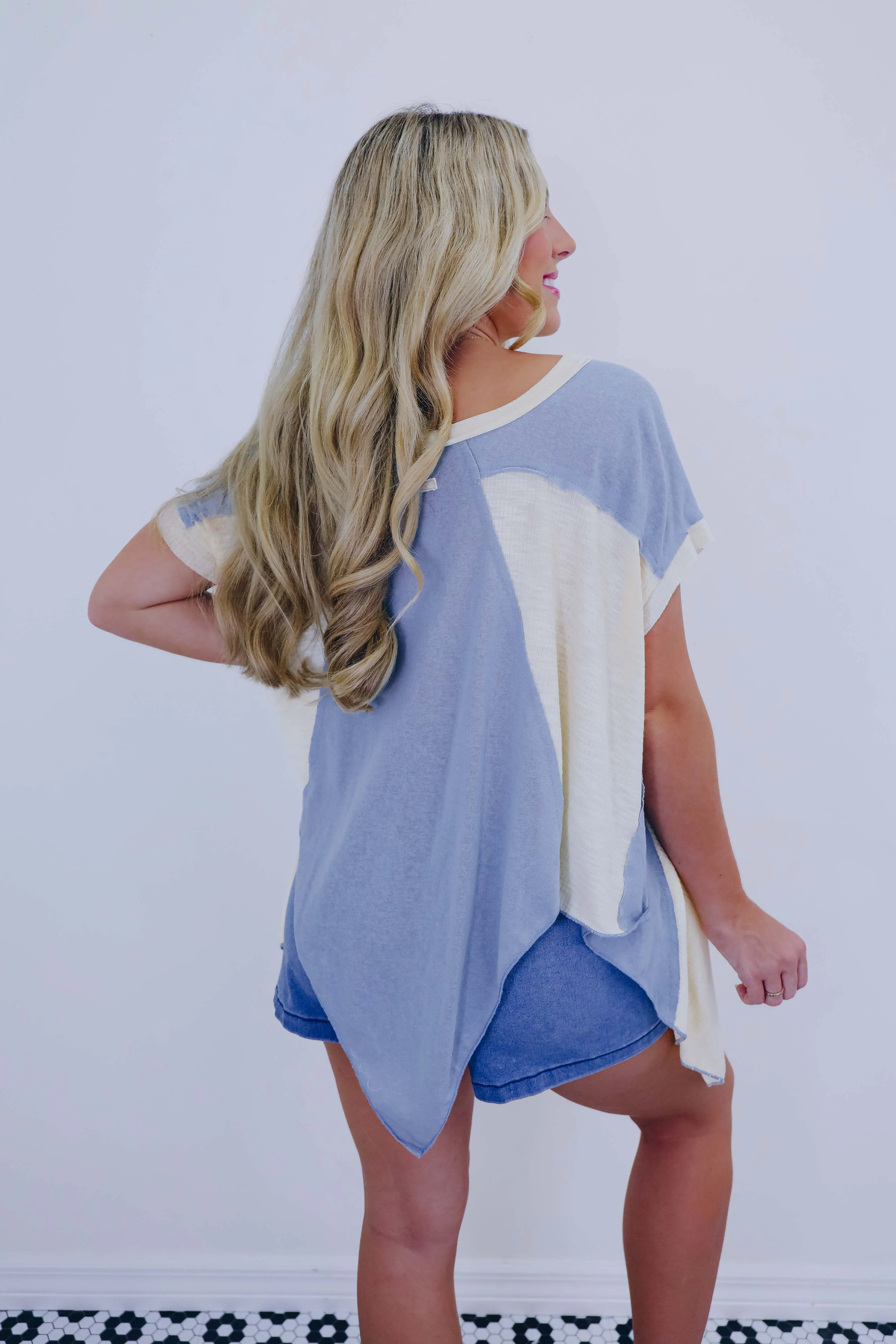 Katie Cropped Asymmetrical Hem Top By POL - 4 Colors