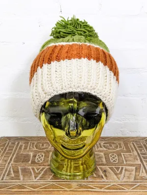 Knitted Wool Bobble Hat