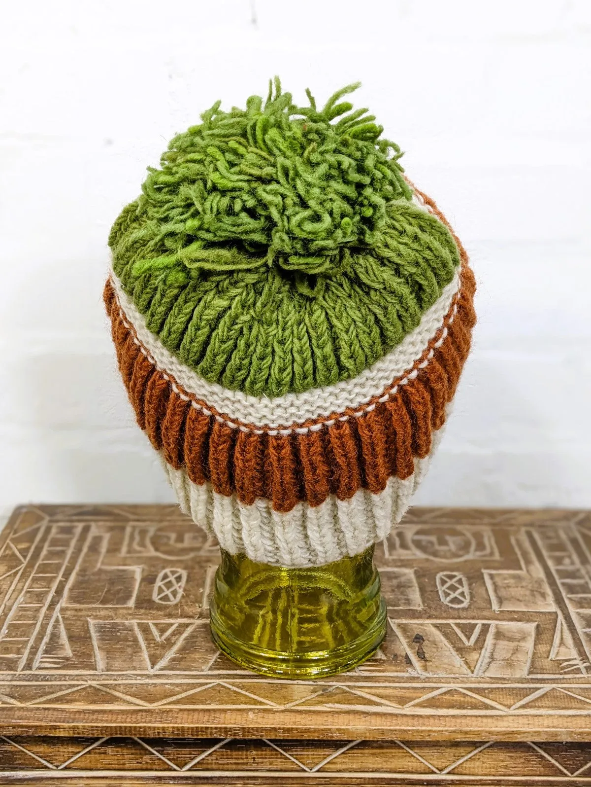 Knitted Wool Bobble Hat