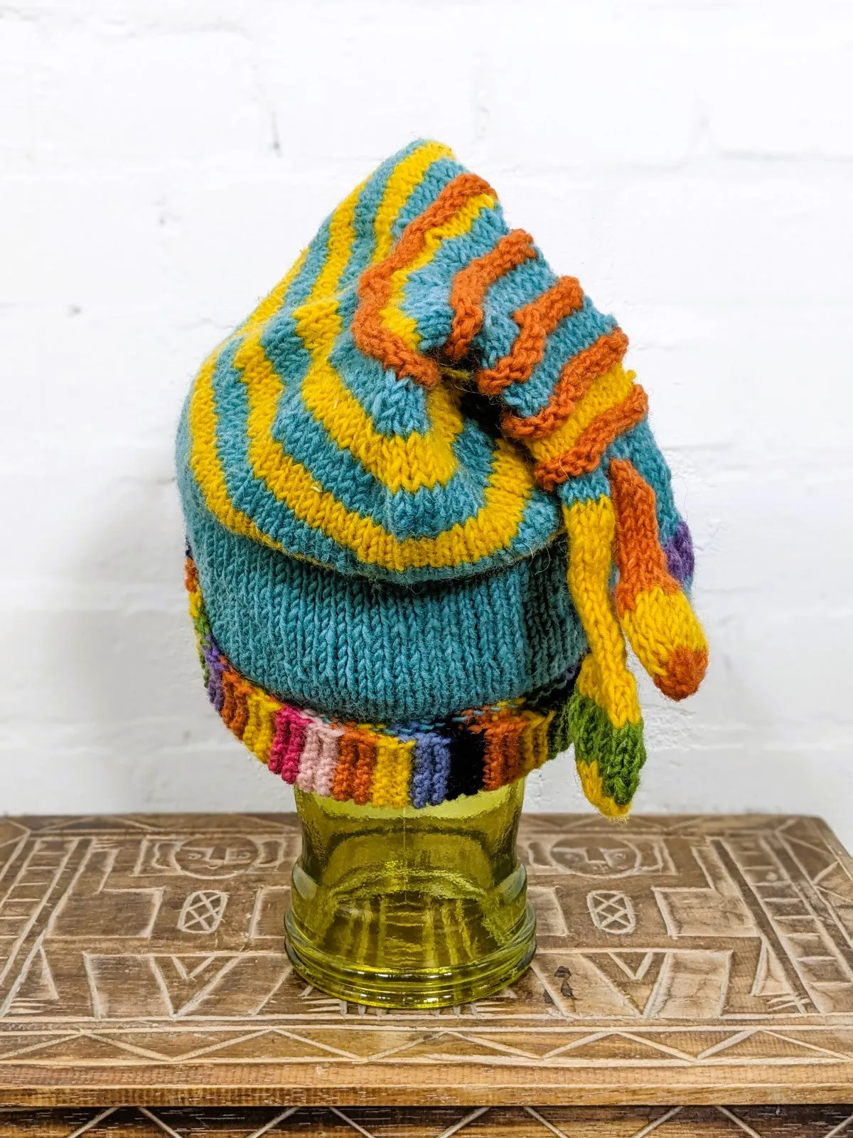 Knitted Wool Stripe Hat