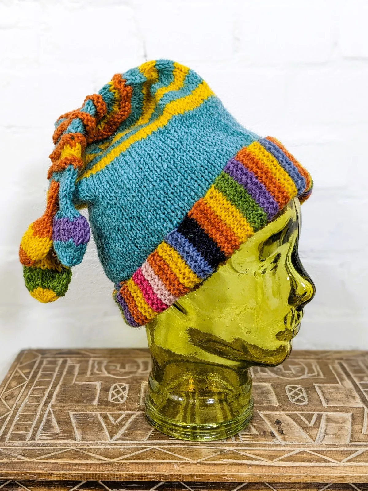 Knitted Wool Stripe Hat