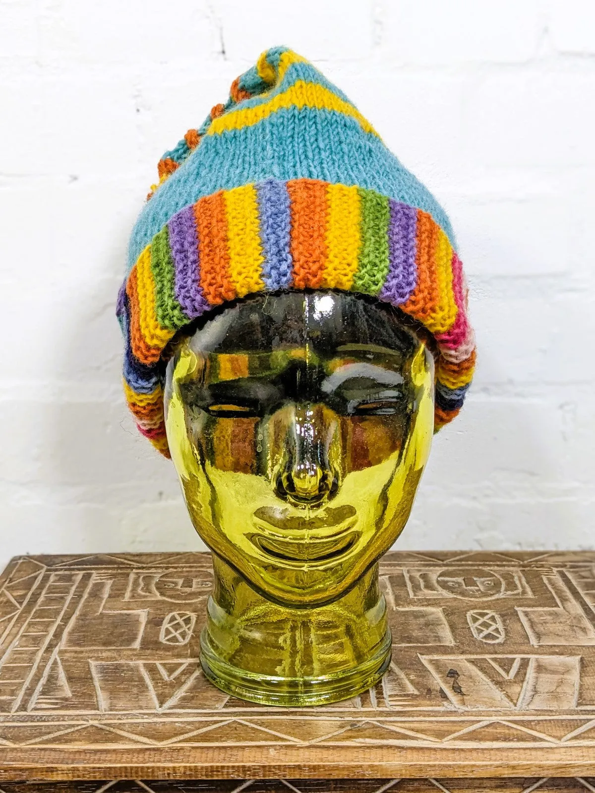 Knitted Wool Stripe Hat