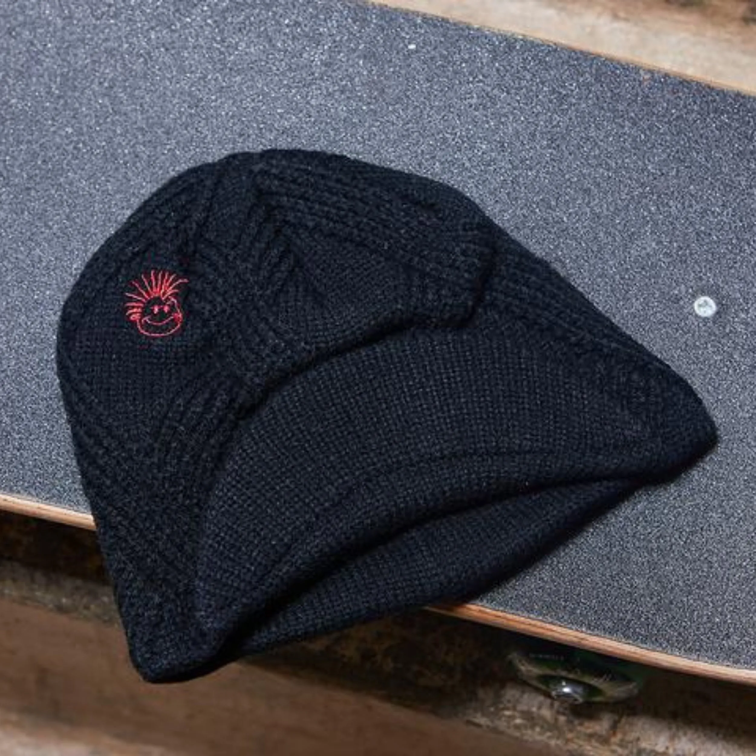 Knuckleheads Black Visor Beanie