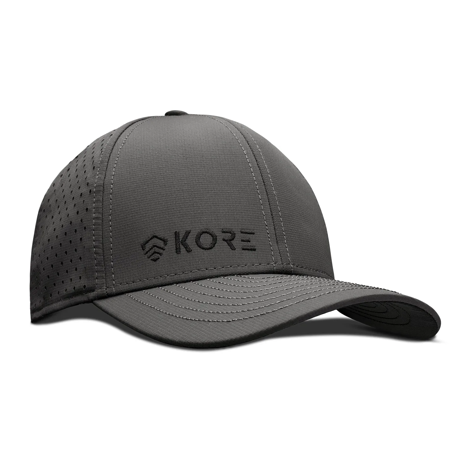 KORE CREW HAT | BLACK ON GRAY