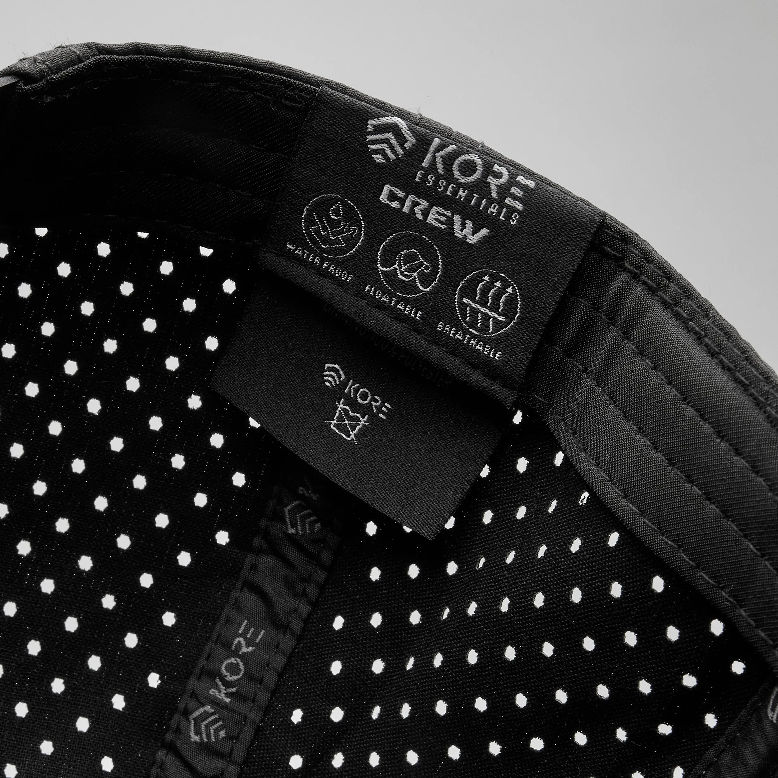 KORE CREW HAT | BLACK ON GRAY
