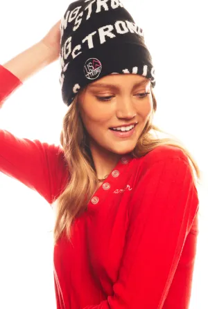 Krissy Beanie -  Black/White