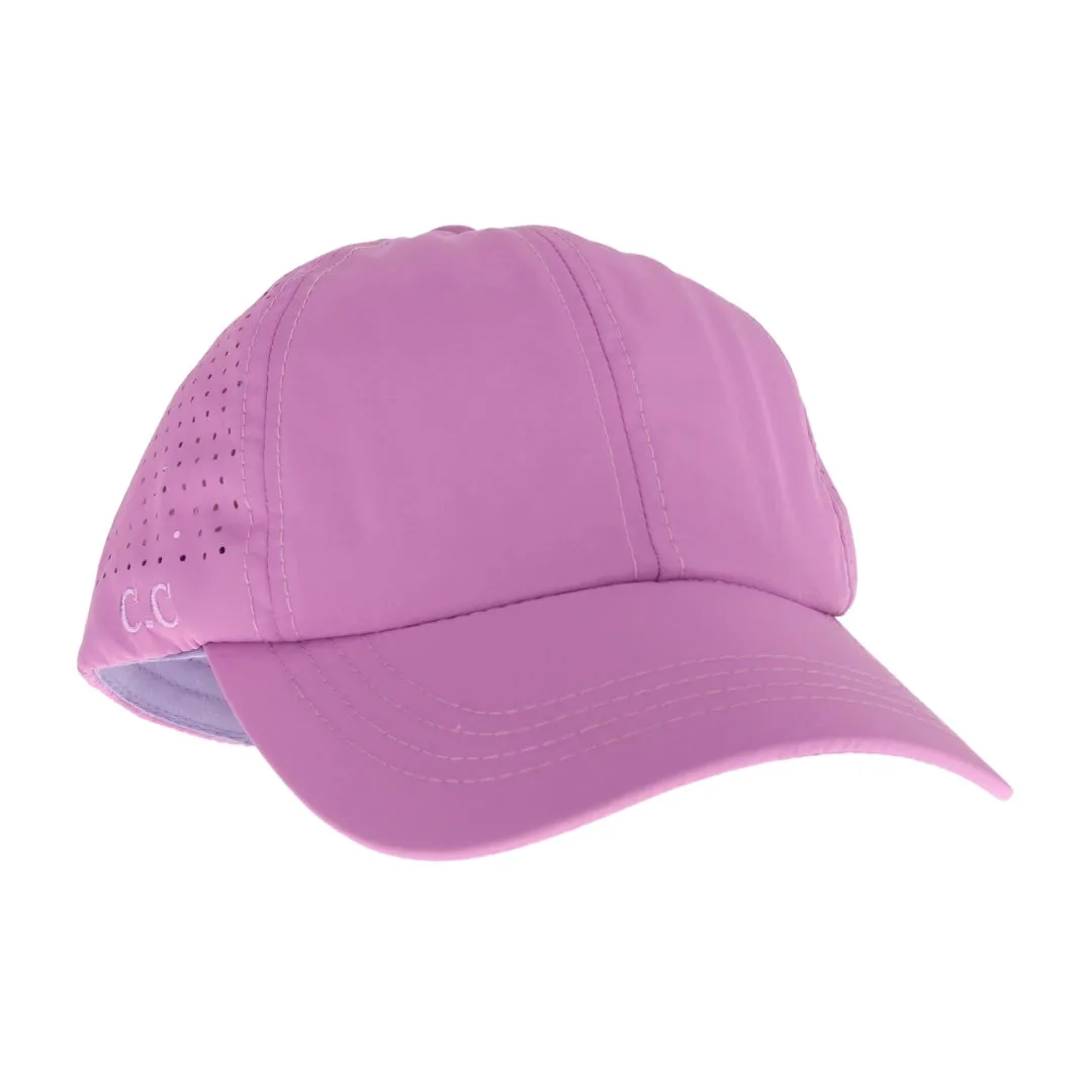 Laser Cut Criss Cross High Ponytail Hat