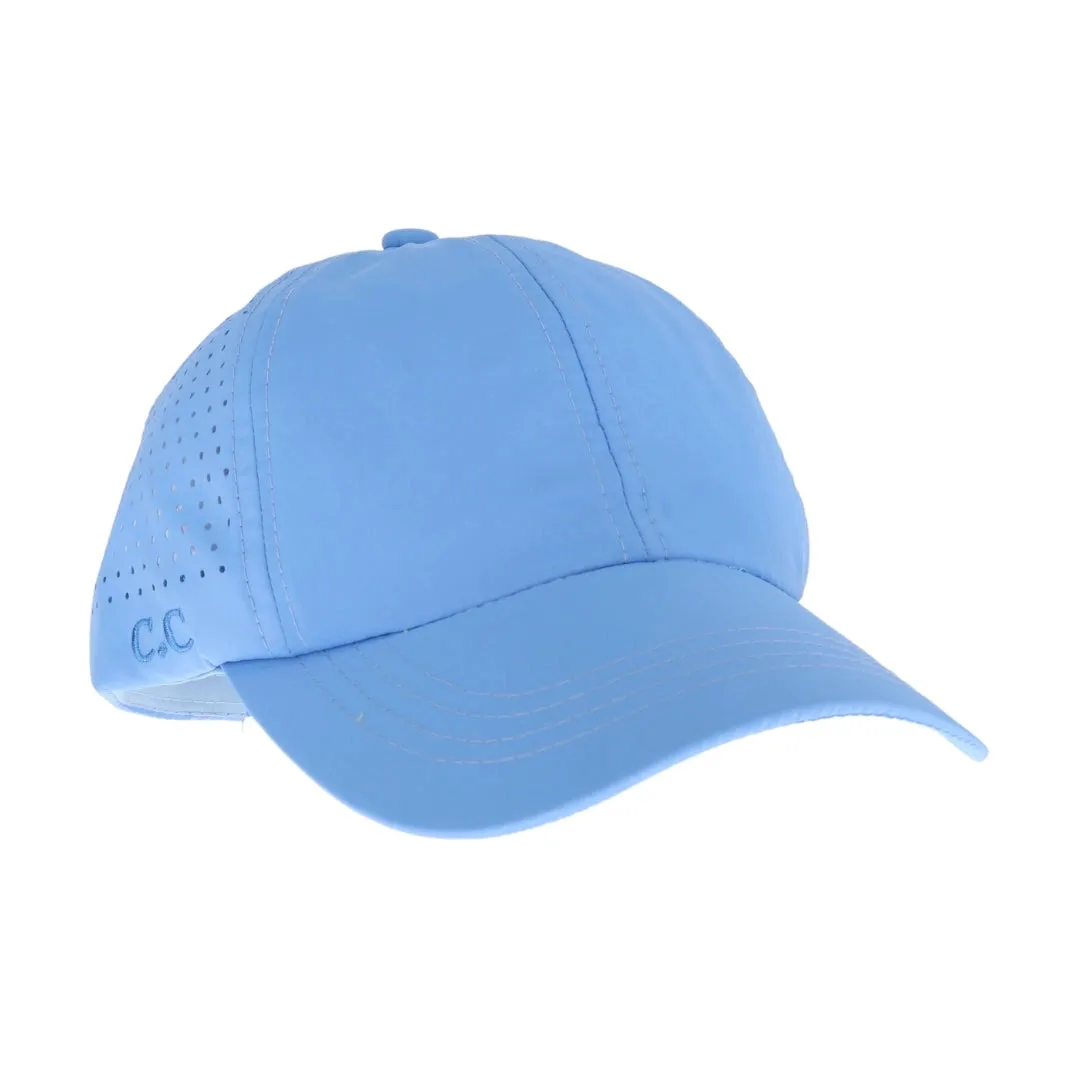 Laser Cut Criss Cross High Ponytail Hat