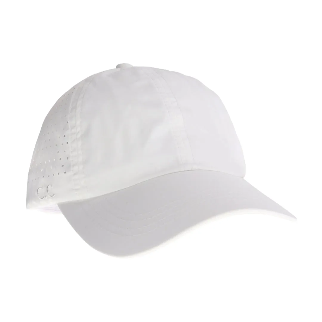 Laser Cut Criss Cross High Ponytail Hat