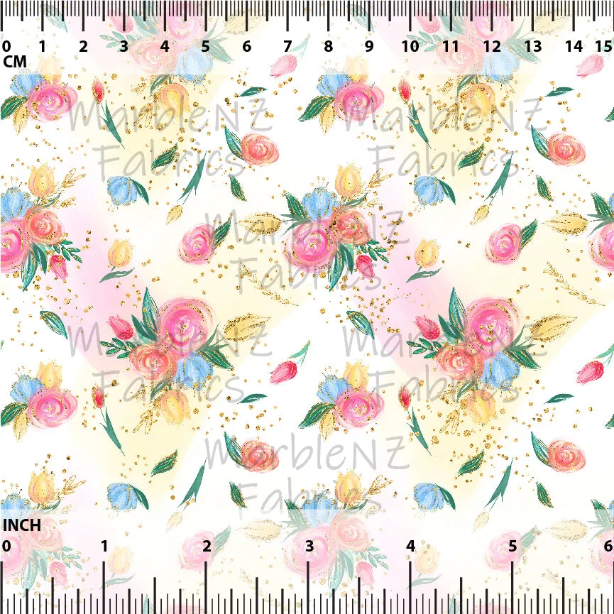 Lemon Floral - Cotton Lycra