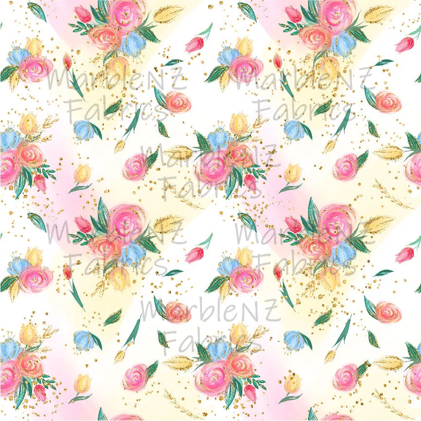 Lemon Floral - Cotton Lycra