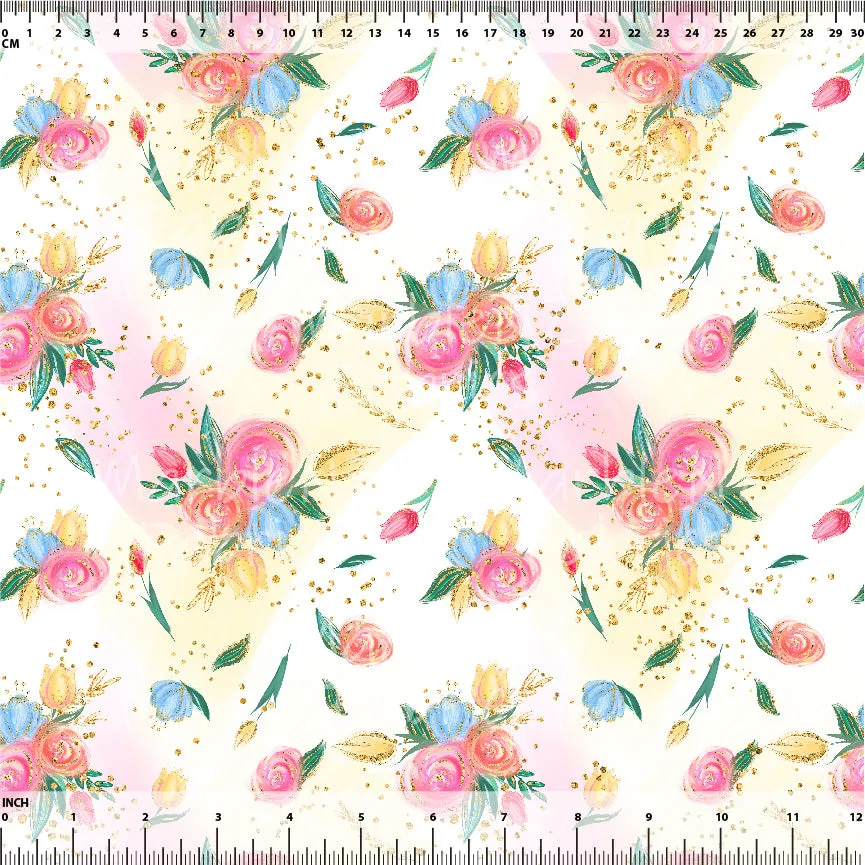 Lemon Floral - Cotton Lycra