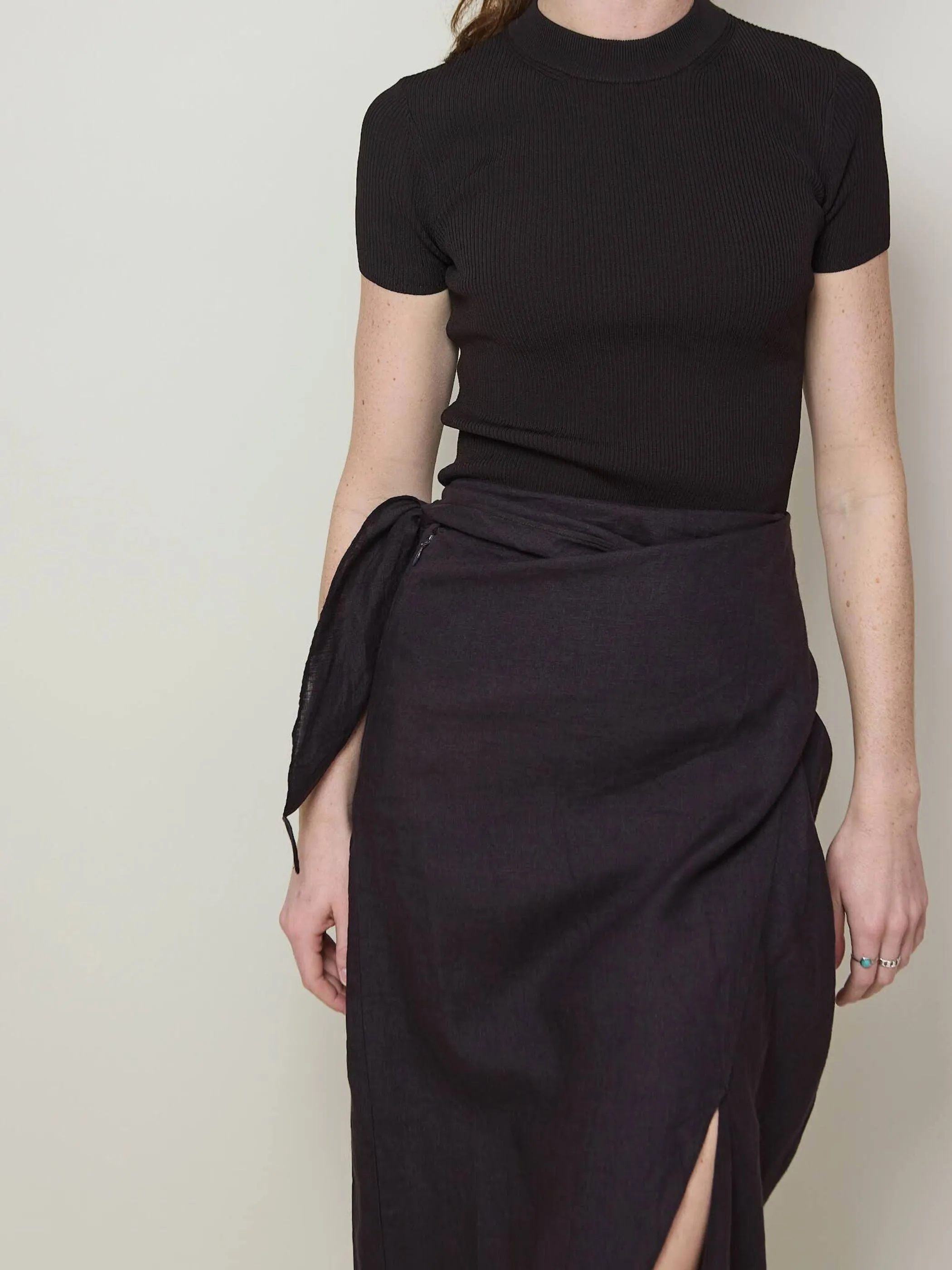 Lexi Sarong Skirt, Espresso