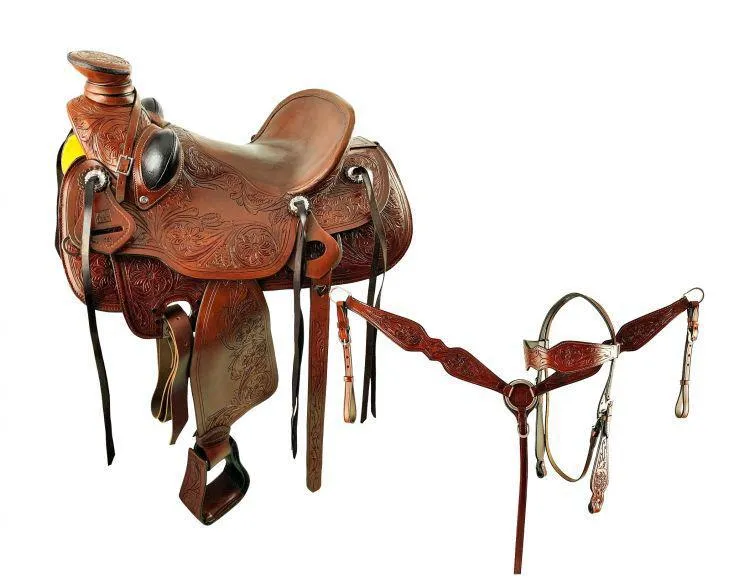 LIGHT WEIGHT WADE SADDLE WITH BUCKING ROLLS/HS BC SET