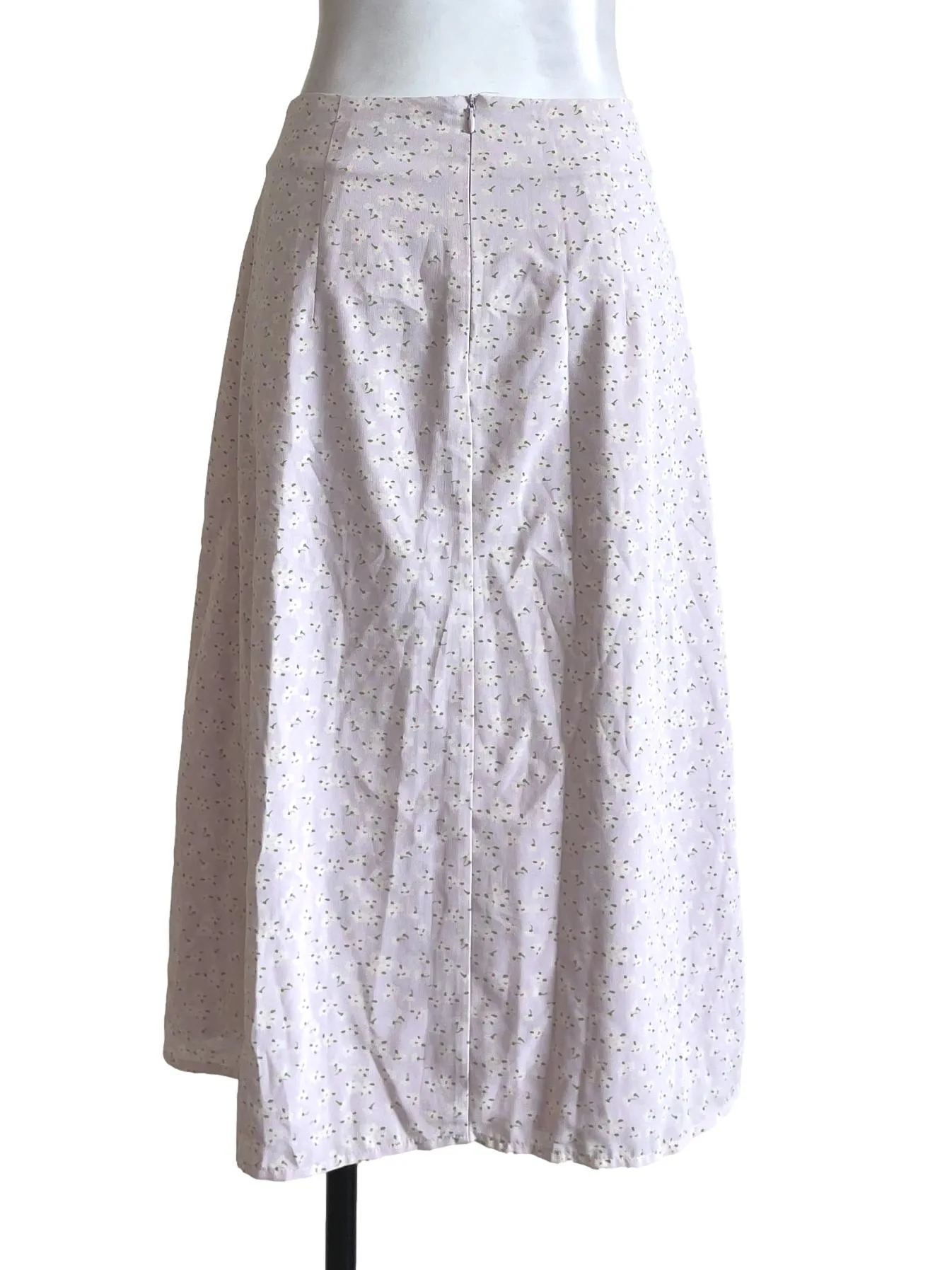 Lilac Blooming Button Skirt TTR