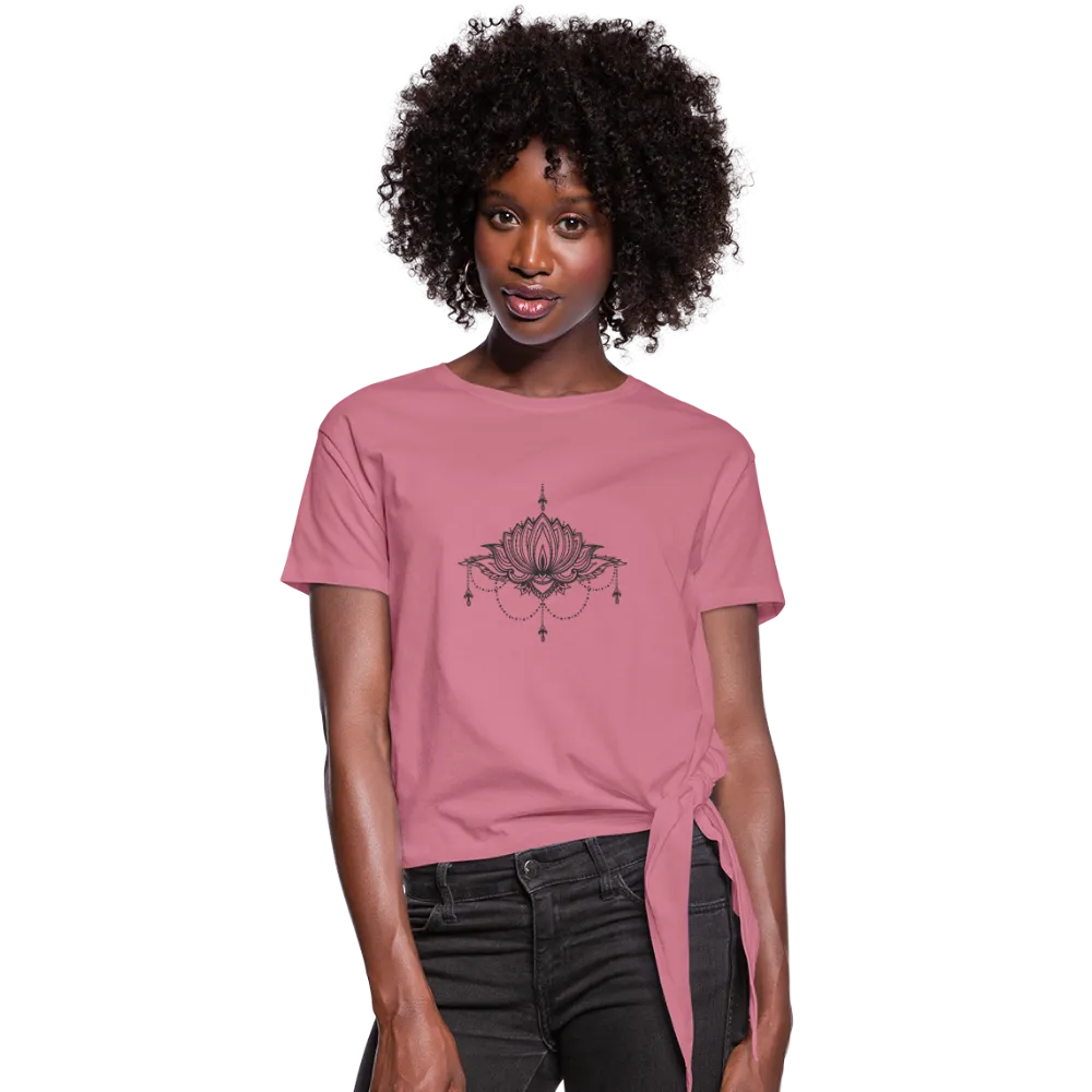 Lotus Women's Knotted T-Shirt