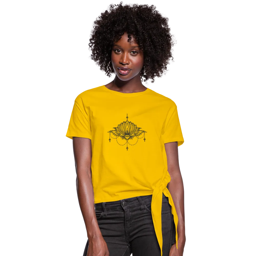 Lotus Women's Knotted T-Shirt