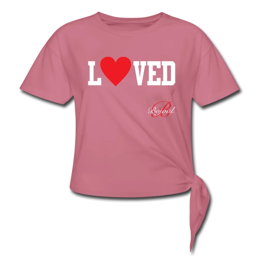 Loved Self Care Women's Knotted T-Shirt