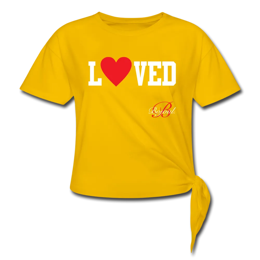 Loved Self Care Women's Knotted T-Shirt