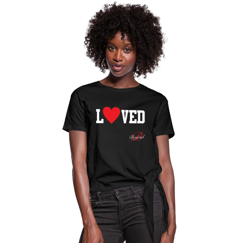 Loved Self Care Women's Knotted T-Shirt