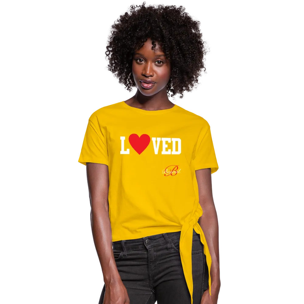 Loved Self Care Women's Knotted T-Shirt