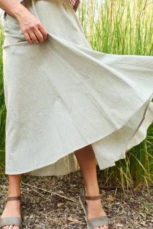 Lucinda Skirt Olive Stripe